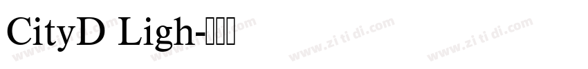 CityD Ligh字体转换